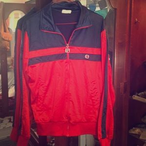 Adidas like vintage track jacket red/navy